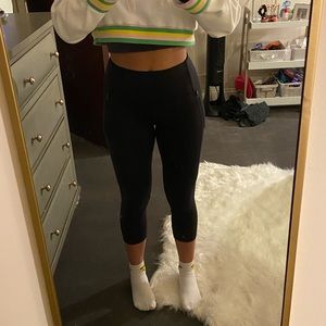 Lululemon cropped mesh leggings